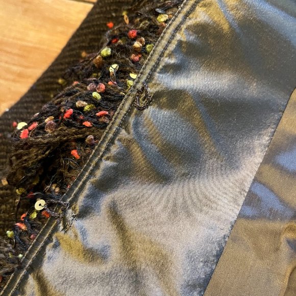 Teri John Ricky Freeman jacket and skirt, Size 10 Brown Multi Colour Sequins - Picture 8 of 13